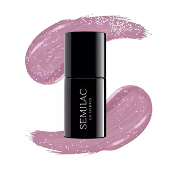 УФ-лак для ногтей Semilac 319 UV Nagellack Shimmer Dust Pink