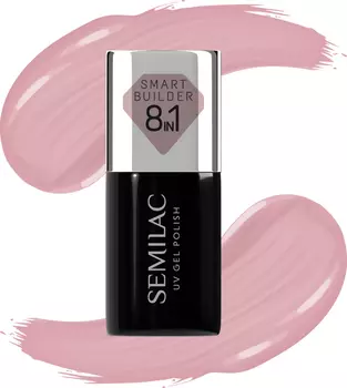 УФ-лак для ногтей Semilac 8in1 UV Nagellack Smart Builder Nude Rose