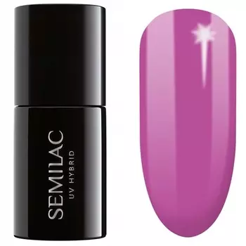 УФ-лак для ногтей Semilac Hybrid 601 Neon Pink Punch 7 мл