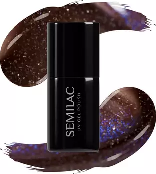 УФ-лак для ногтей Semilac UV-Nagellack 827 AI Brown