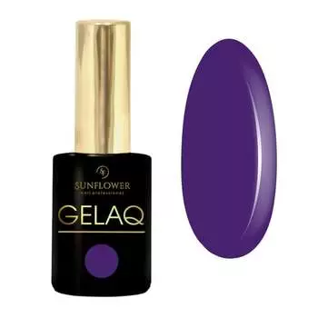УФ-лак гибридный – темно-фиолетовая слива Gelaq, № 243, SUNFLOWER