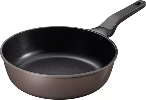 Ufuu RB-1846 Глубокая сковорода, 10,2 дюйма (26 см), долговечная, гладкая, с антипригарным покрытием, для газового огня WAHEI FREIZ, Brown (French Toast 19-1012Tcx)