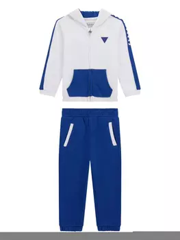 Угадай детский двухцветный спортивный костюм guess kids, синий
