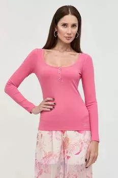 Угадай длинный рукав Guess, розовый