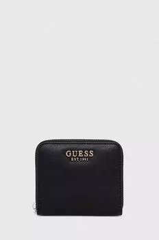 Угадай кошелек Guess, черный