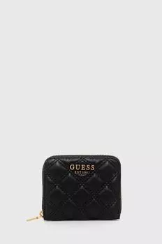 Угадай кошелек Guess, черный