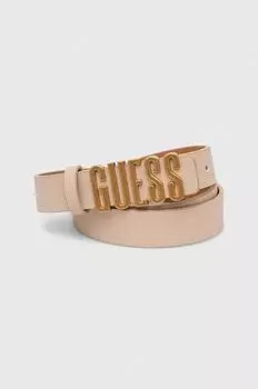 Угадай ремень Guess, бежевый