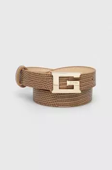 Угадай ремень Guess, коричневый