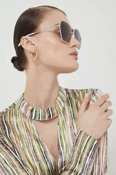 Угадай солнцезащитные очки Guess, бежевый