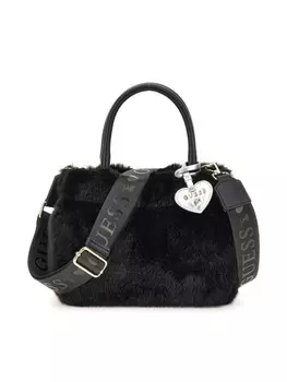 Угадайте, детская сумка из искусственного меха Guess Kids, черный