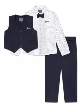 Угадайте детский комплект брюк с вышитым логотипом Guess Kids, синий