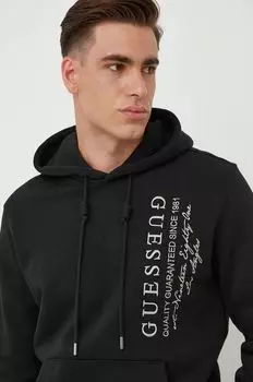 Угадайте, толстовка Guess, черный