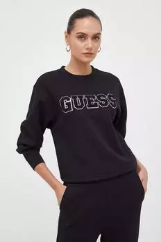 Угадайте, толстовка Guess, черный