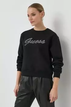 Угадайте, толстовка Guess, черный