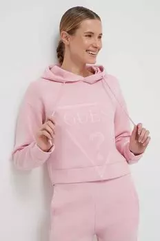 Угадайте, толстовка Guess, розовый