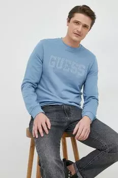 Угадайте, толстовка Guess, синий