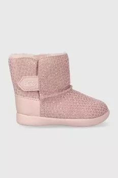 Ugg Детские кожаные зимние сапоги T KEELANEL HEARTS, розовый