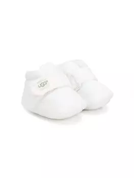 UGG Kids пинетки на липучке, белый