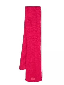 UGG Kids шарф с нашивкой-логотипом, розовый