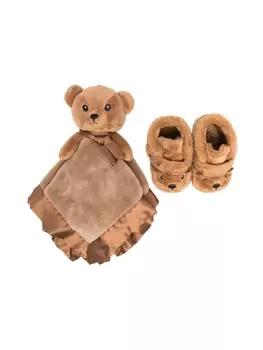 UGG Kids слиперы Bixbee and Lovey Bear, коричневый