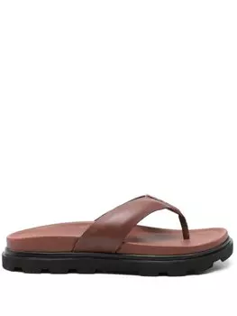 UGG кожаные шлепанцы Capitola, коричневый