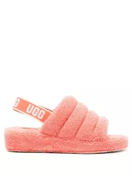 UGG махровые шлепанцы Fluff Yeah, оранжевый
