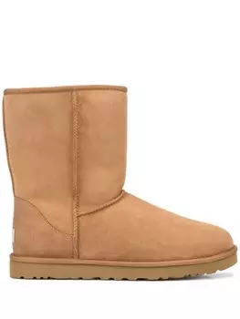 UGG однотонные угги, коричневый