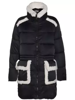 UGG пальто Amal Plushseam, черный