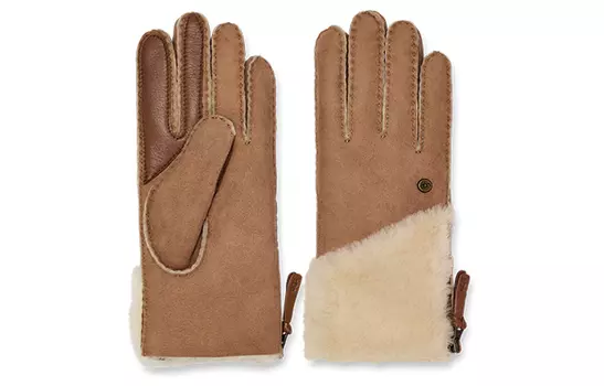 UGG Перчатки женские коричневые