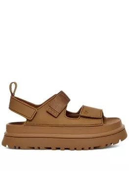 UGG сандалии GoldenGlow на платформе, коричневый