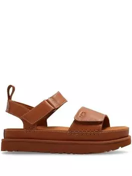 UGG сандалии на липучках, коричневый