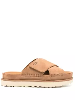 UGG шлепанцы Goldenstar Cross, коричневый