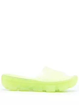 UGG шлепанцы Jella Clear на платформе, зеленый