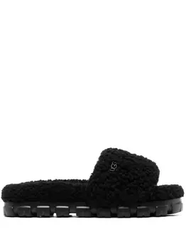 UGG шлепанцы Maxi Curly Scuffetta, черный