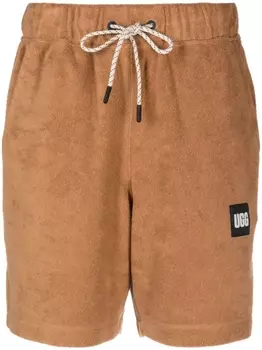 UGG шорты с логотипом, коричневый