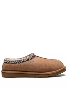 Сабо UGG Tasman замшевые с шерстью, коричневый