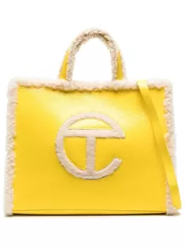 UGG сумка-шопер с жатым эффектом из коллаборации с UGG, желтый