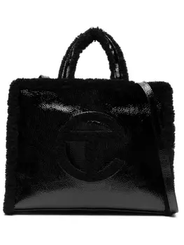 UGG сумка-шопер с жатым эффектом из коллаборации с UGG, черный