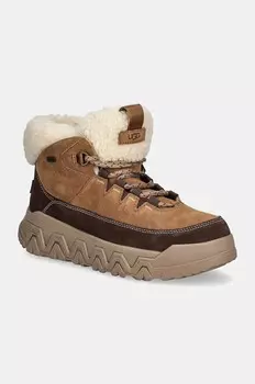 UGG Terretrail Уютные кружевные ботильоны, коричневый