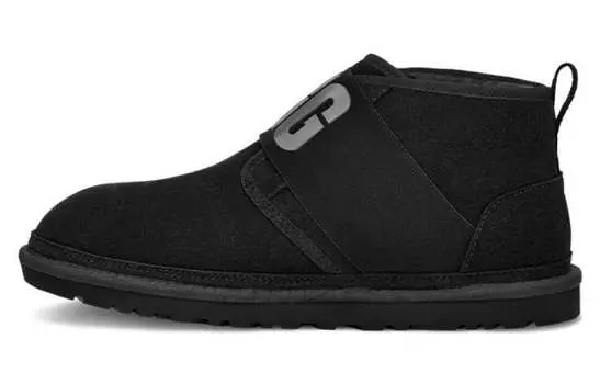Ботинки мужские UGG зимние с логотипом бренда, черный
