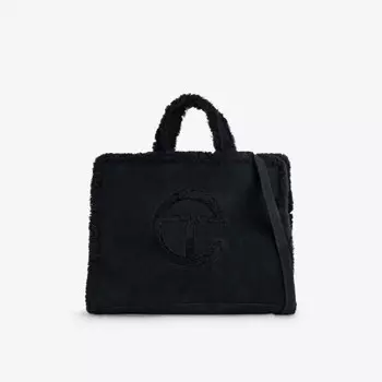 Ugg x telfar замшевые туфли-шопперы среднего размера Ugg, черный