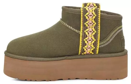 UGG Женские зимние сапоги угги, Оливковое