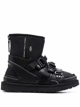UGG зимние сапоги с вышитым логотипом, черный