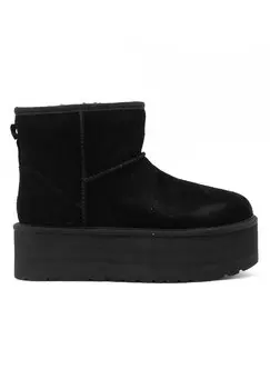 Угги classic mini на платформе UGG, черный