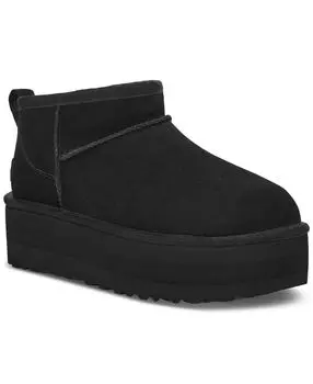 Угги детские UGG Classic Ultra Mini на платформе, черный