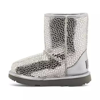 Угги детские UGG Child T Classic Ii Gel Hearts Fashion Unisex, серебряный