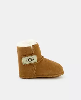 Угги Erin для мальчика на шерстяной подкладке и застежке на липучке UGG, коричневый