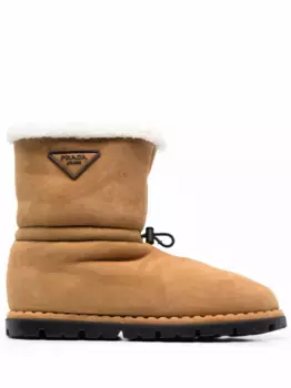 Угги с кулиской Prada, нейтральный