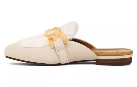 Угги-шлепанцы для женщин, цвет almond white