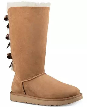 Угги женские Bailey Bow Tall II UGG, коричневый